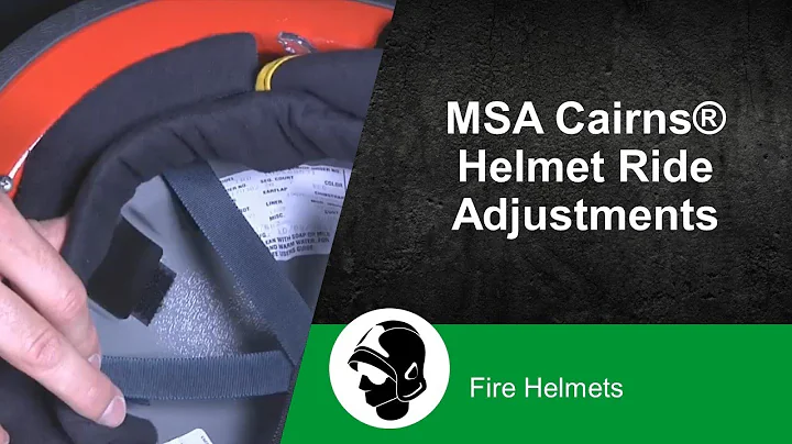 MSA Cairns Helmet Ride Adjustments