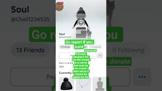 Report This person! #report #scam #roblox #viral #plsdonate #dontfallforit