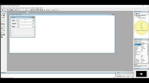 Visual basic 6.0 | Colour change of label using scroll bar | CodeLearning