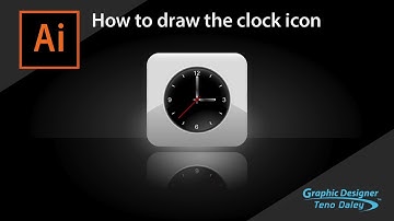 How to draw a Clock App Icon|Illustrator Tutorial