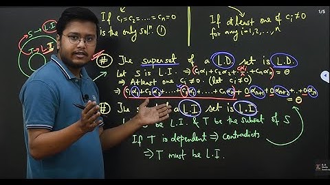 Linear Algebra | Linearly independent, dependent and Linear span | Lecture 3