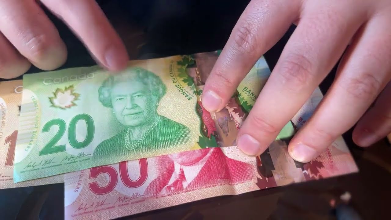 ASMR Showing You Canadian Currency Soft Spoken Soft Whispers