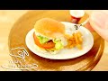 mini food "ハンバーガー" 本当に食べられるミニチュア料理 #65 | Yuka's tiny kitchen