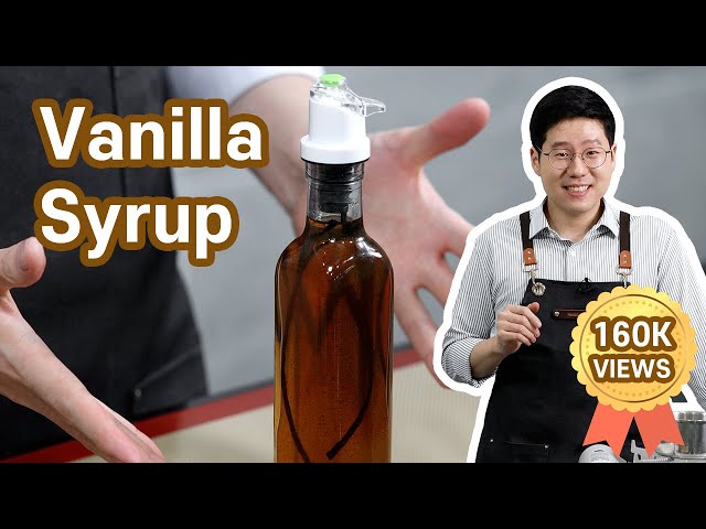 Amazing homemade Vanilla Syrup | Much better than store-bought syrup class=