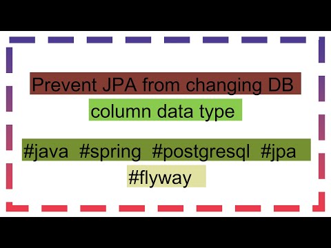 Prevent JPA from changing DB column data type