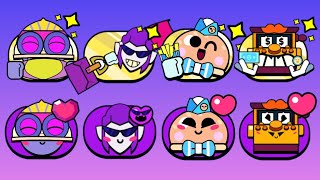 Skin Pins For Summer Carl Beach Time Mortis Burger Lou and Griff! - Brawl Stars Pins