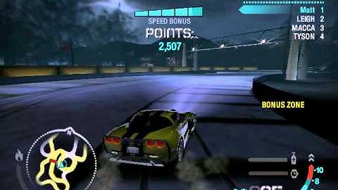 Need For Speed Carbon: Corvette Perfect Drift 1000000 Points!!