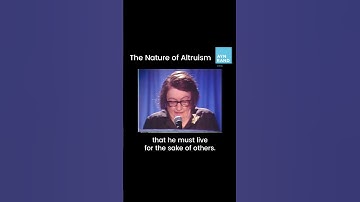 The Nature of Altruism