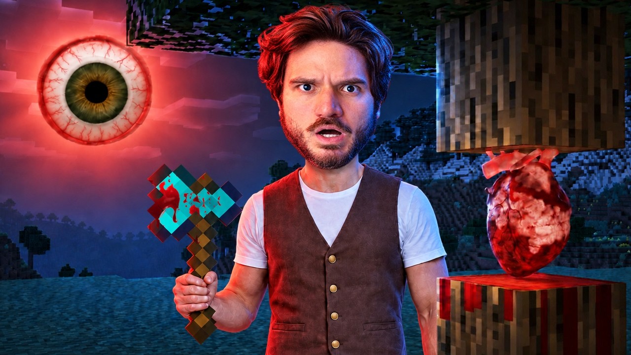 O MEU MUNDO DO MINECRAFT ESTÁ VIVO E ESTÁ SOFRENDO...