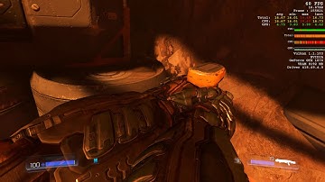 Playing Doom 2016 on Linux - Ultra settings