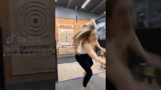 Axe throwing GONE WRONG!!! #shorts #shortvideo #shortsfeed