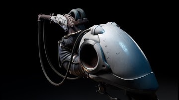 Mecha Flamingo - 3D Modeling Portfolio(turntable)