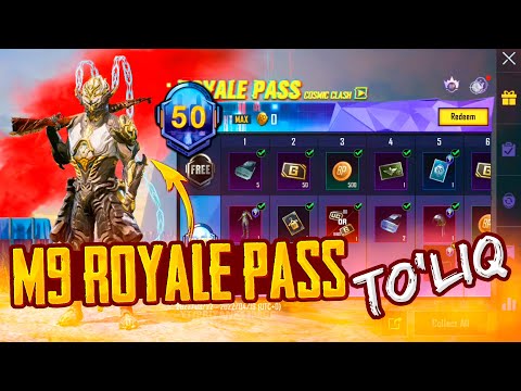 M9 ROYALE PASS TO&rsquo;LIQ SKINLARI / RP FULL QILDIK / MIFIK KOSTYUM KO&rsquo;RINISHI