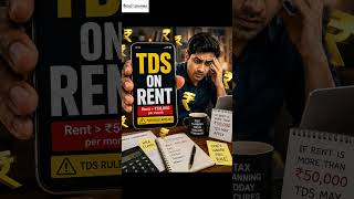 Paying Rent Above ₹50,000? TDS Rule Explained 🚨 #gst #incometax