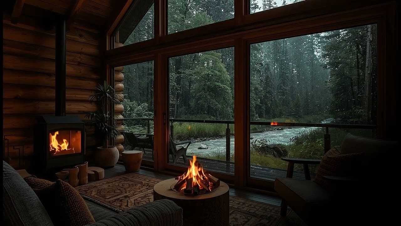 Rain Sounds in a Cozy Place Relaxing Ambience for Deep Sleep, Focus, and Meditation