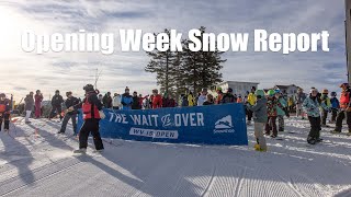 Opening Week Snow Report