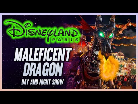 La cavalcade du dragon cracheur de feu Maléfique à DisneyLand Paris | Halloween 2021