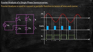 Fourier Analysis of a Single Phase Semiconverter | Power Electronics | Lecture 51