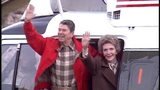 President Reagan's Departure via Marine One Helicopter on February 20, 1987