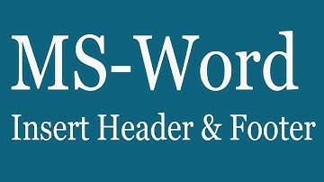 How to insert Header and Footer in MS-Word in Urdu\Hindi || Insert Header & Footer in MS-word 2007