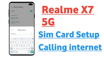 Realme X7 5G Sim Card Full Set up Call internet