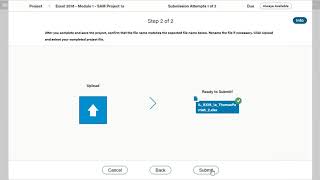 Upload Assignments in SAM 2019