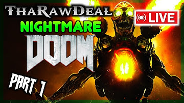 DOOM 2016 (NIGHTMARE 100%) part 1 Preparing For The Dark Ages! The UAC, Resource Operations