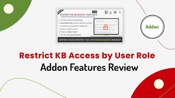 Restrict KB Access by User Role Addon | BWL Knowledge Base Manager | WordPress Plugin