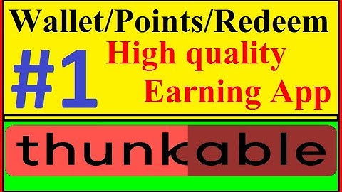 Create android apps with Thunkable. Points and wallet earning app thunkable. points and redeem