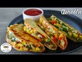   less oil snacks  vegetable quesadilla  quesadilla recipe  sheetals kitchen