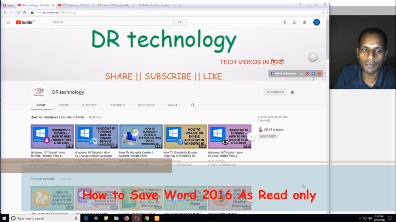 How to save word 2016 as read only word tutorial in hindi dr