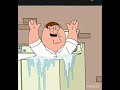 Peter rides in the washer machine from family guy