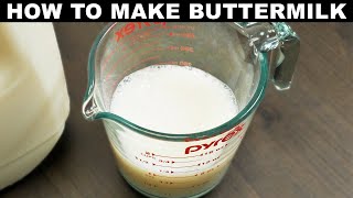 How To Make Buttermilk | at home