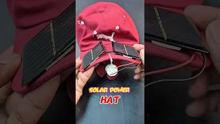 DIY Smart Solar Hat | Coolest Science Project #shorts #solar #motor #project