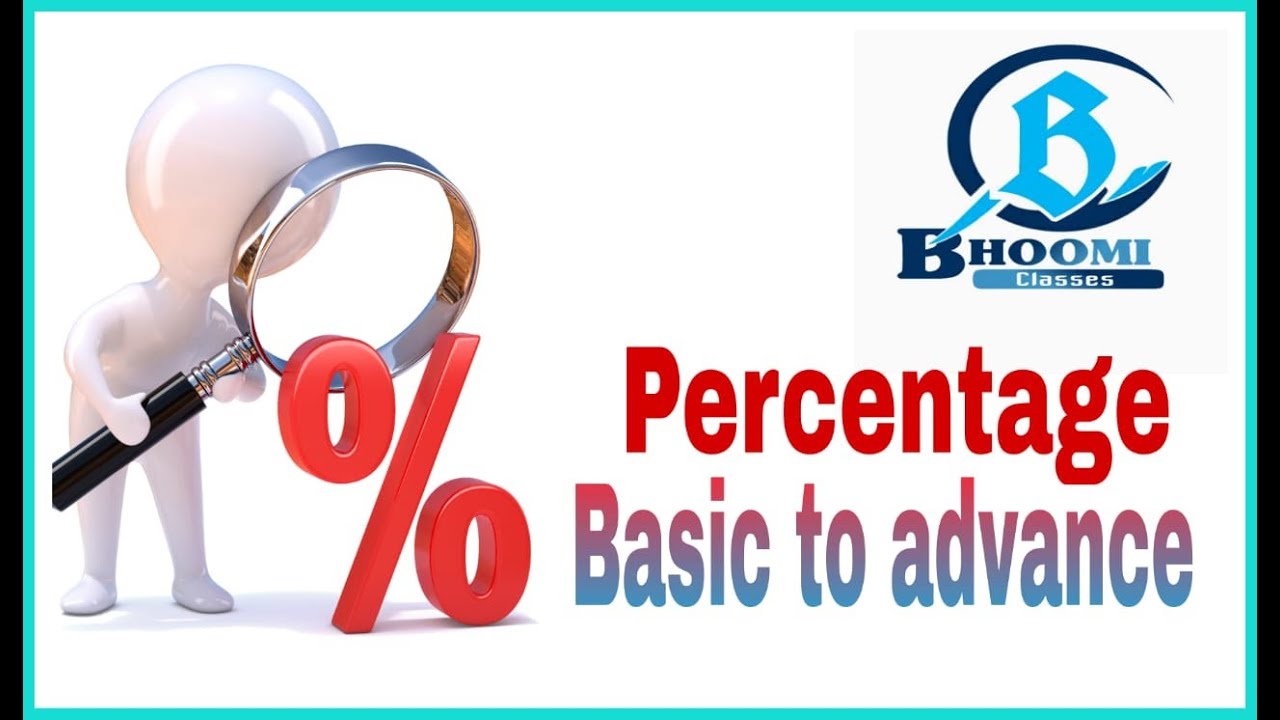 Percentage // percentage by manendra sir