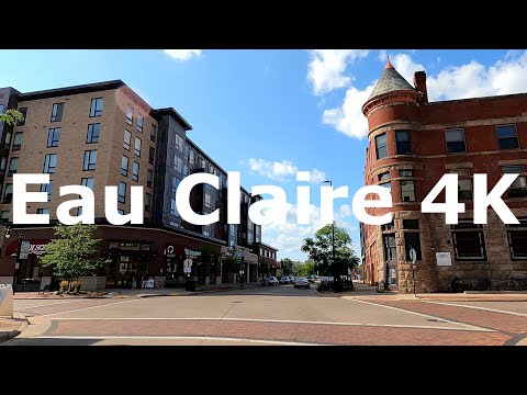 Eau Claire, Wisconsin 🇺🇸 Driving Tour 4K