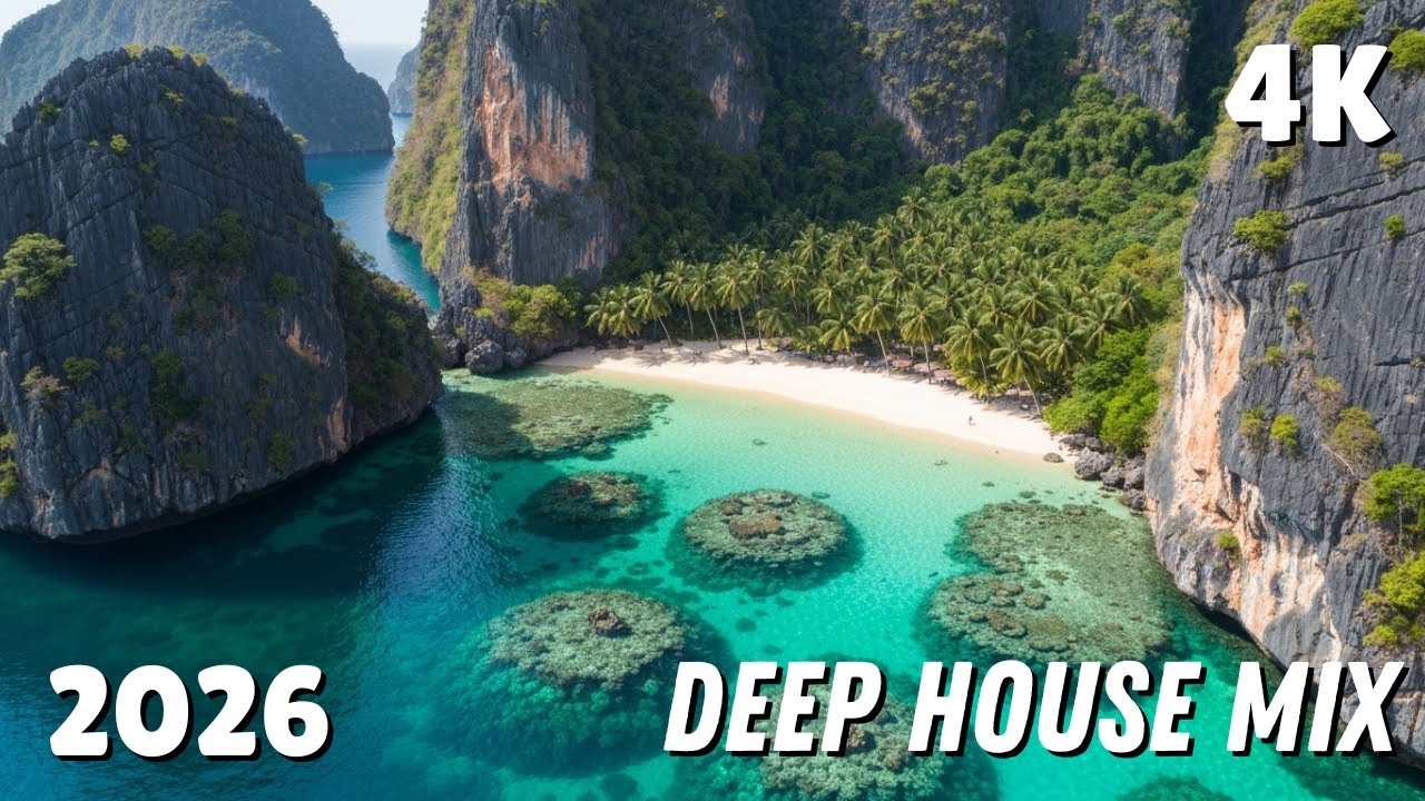 🌅 Chill Ocean Tropical Deep House 2026 – Summer Chill Out Mix 4K UHD for Smart TV 🌊