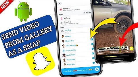 How to Send Videos from Camera Roll as Snap on Snapchat