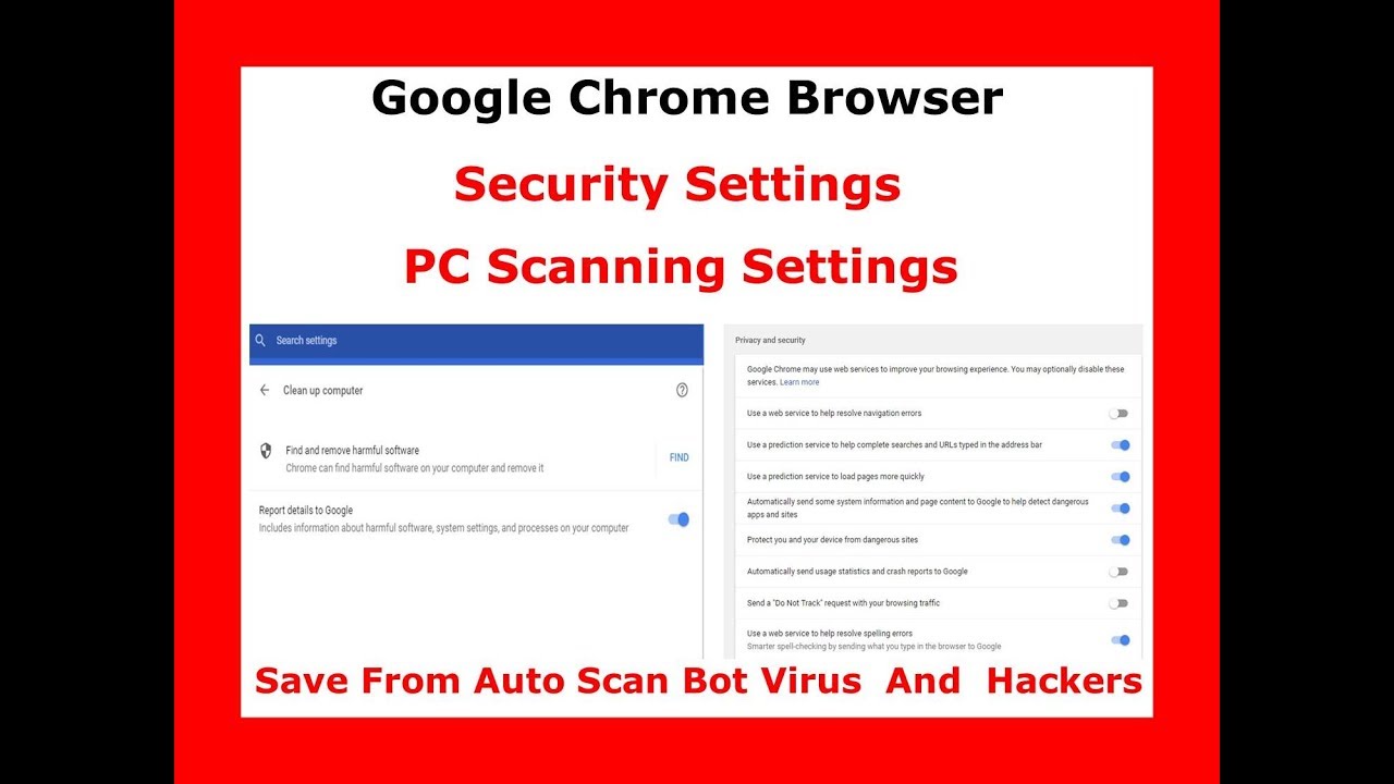 Hidden Google Chrome Browser Security Settings 2018 - YouTube