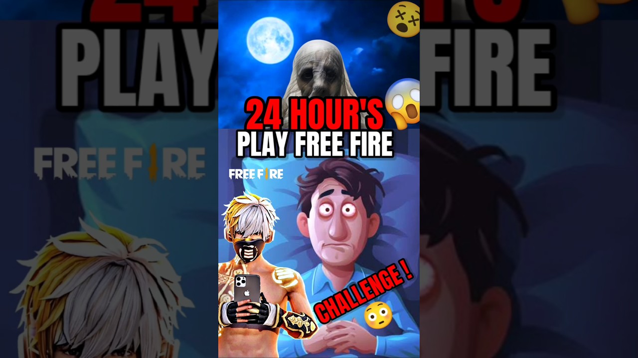 24 HOURS PLAY FF😨😵 