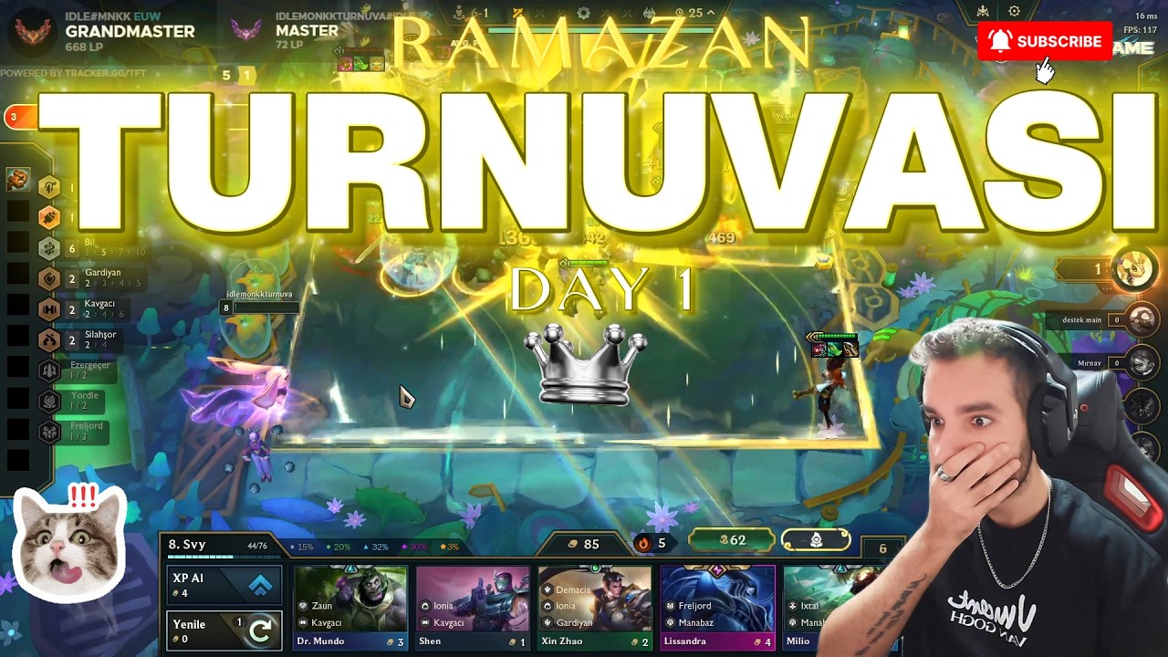 RAMAZAN CUP DAY 1. TURNUVAYA BÖYLE BAŞLANMAZ! OLAYLI GEÇTİ 🔥 | SET 16 TFT