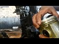 Installing a piston into a cylinder engine 2kd