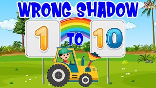 Lets Match The Number And Shadow - Learn Videos For Kids Toddlers Preschoolers Babies