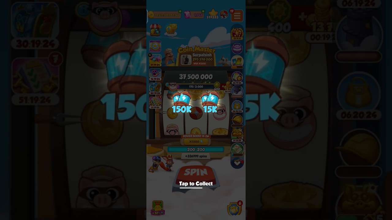 150k +15k spin target complete. @coin master