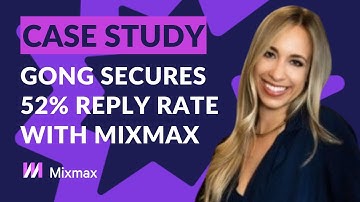 How Gong Achieves 52% Email Reply Rate With Mixmax’s Sales Engagement Solution