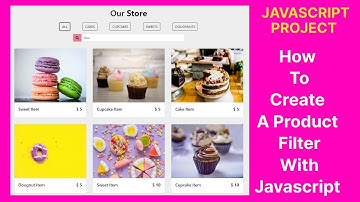 How to create a product filter with javascript | JS Project