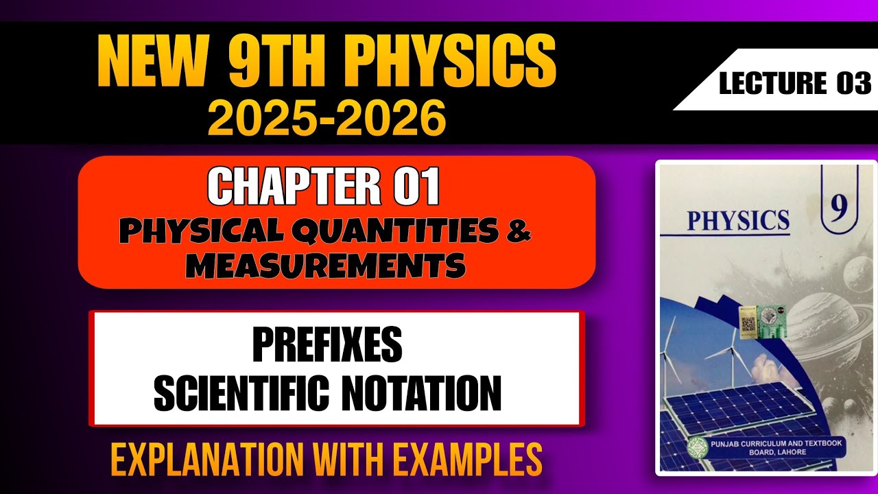 Prefixes | Scientific Notation | Chapter 01 | New 9th Physics 2025-26 ...