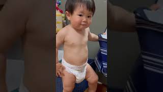 【まさかの反応】赤ちゃんを「カッコイイ」と褒めたら…【1歳2ヵ月】#shorts