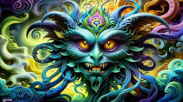 Infinite Zoom Into a Trippy World of Mutated Monsters | AI-Generated Psychedelic Visuals 🌌