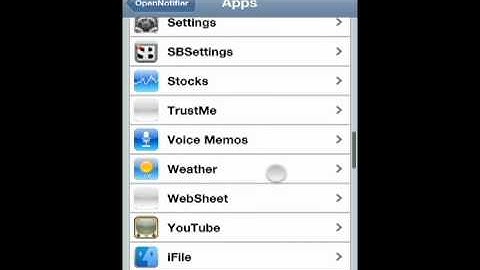 Open Notifier iPhone Notifications